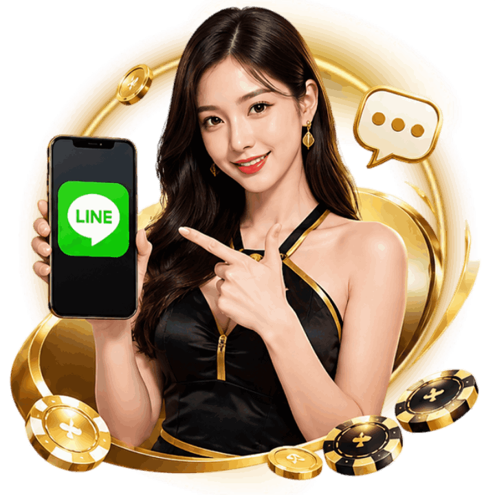 วิธีติดต่อผ่าน LINE หลักของเว็บ