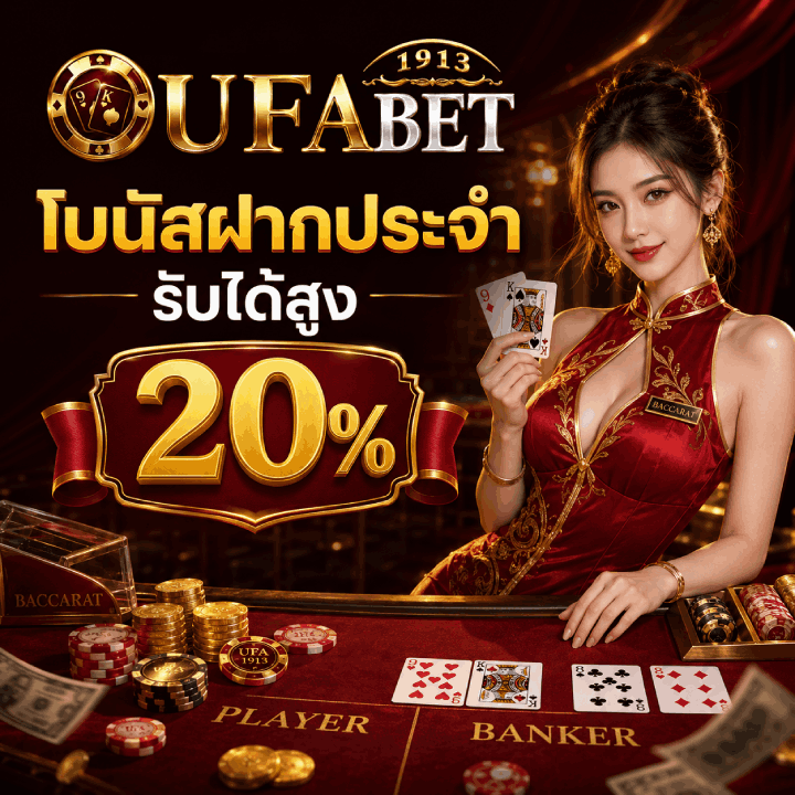 โบนัสฝากประจำ รับได้สูง 20%