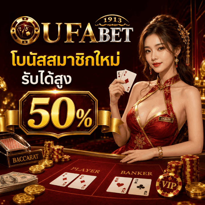 โบนัสสมาชิกใหม่ รับได้สูง 50%
